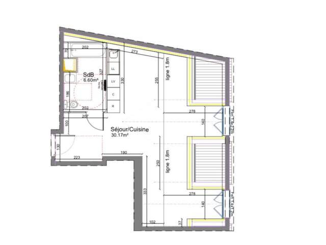 Appartement T2 gare à pied — photo du bien