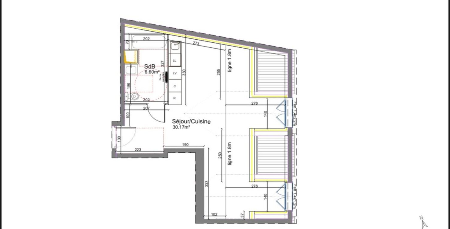 Appartement T2 gare à pied — photo 1