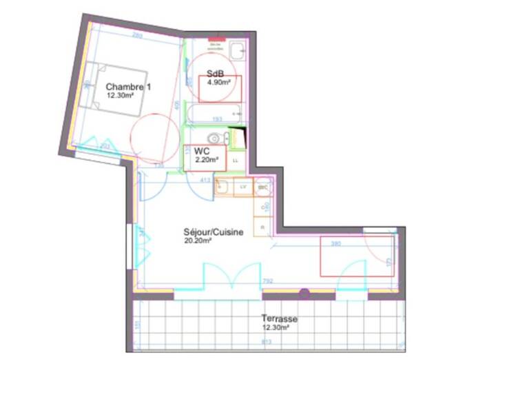 Appartement T2 gare à pied — photo 1