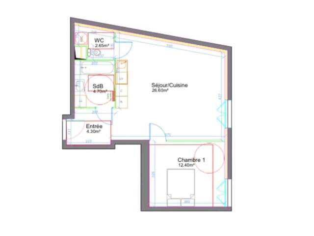 Appartement T2 gare à pied — photo du bien