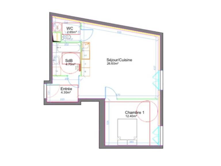 Appartement T2 gare à pied — photo 1