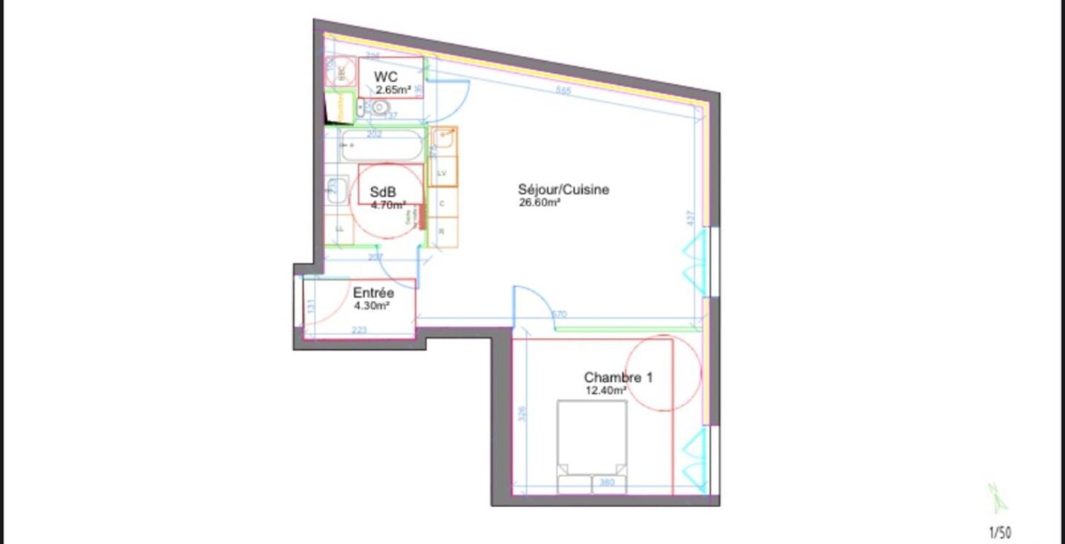 Appartement T2 gare à pied — photo 1