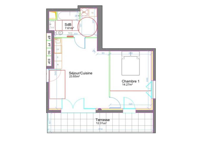 Appartement T2 gare à pied — photo 1