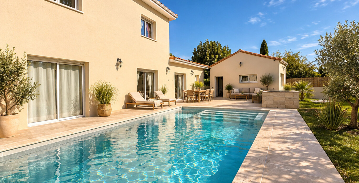Villa contemporaine 4 chambres à Carnas (30260), entre Quissac et Sommières : LUMIÈRE, CALME ET ART DE VIVRE — photo 1