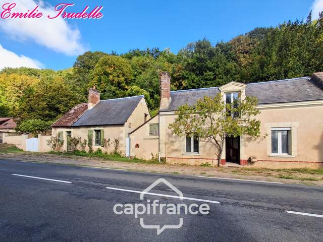 Maison à vendre 3 pièces PONT DE BRAYE (72) - 68m², 1 voir 2 chambres - terrain de 2000m² — photo du bien