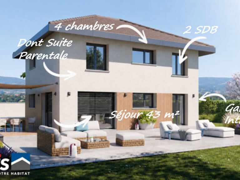 CROZET - Secteur Télécabine - Terrain 580 m² + Maison ARTIS 122m² avec Garage — photo 1
