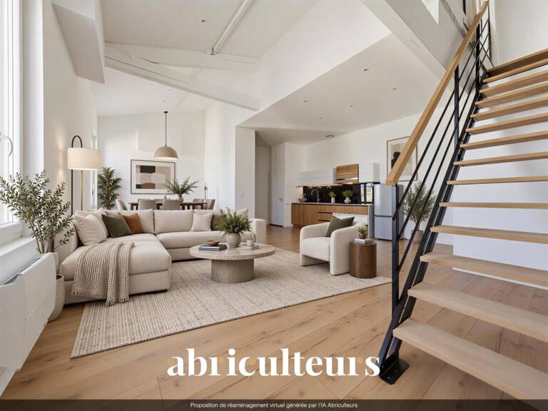 Appartement duplex lumineux grande hauteur sous plafond en vente à Bordeaux 33300 — photo 1