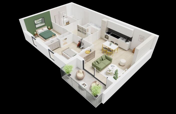 GUILERS Appartement T3 NEUF avec balcon — photo 3