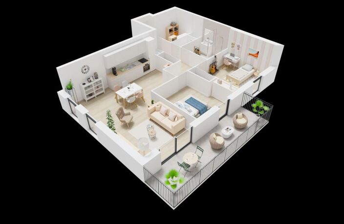 GUILERS Appartement T3 NEUF avec balcon — photo 3