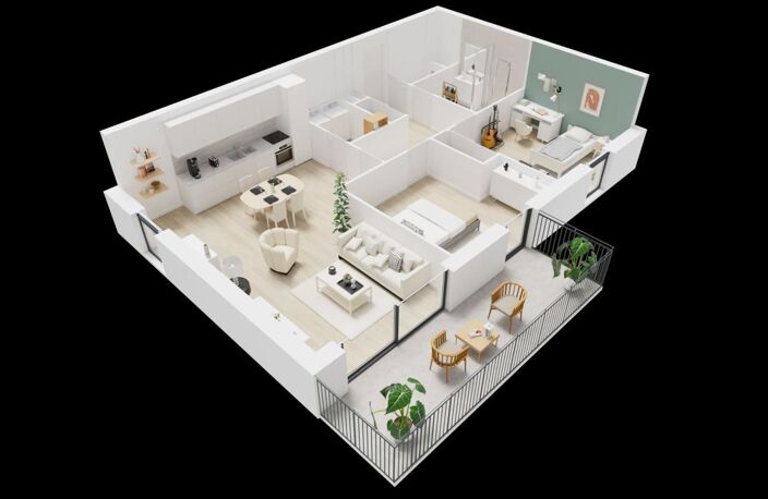 GUILERS Appartement T3 NEUF avec balcon — photo 4
