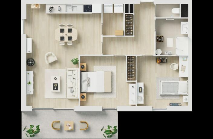 GUILERS Appartement T3 NEUF avec balcon — photo 5