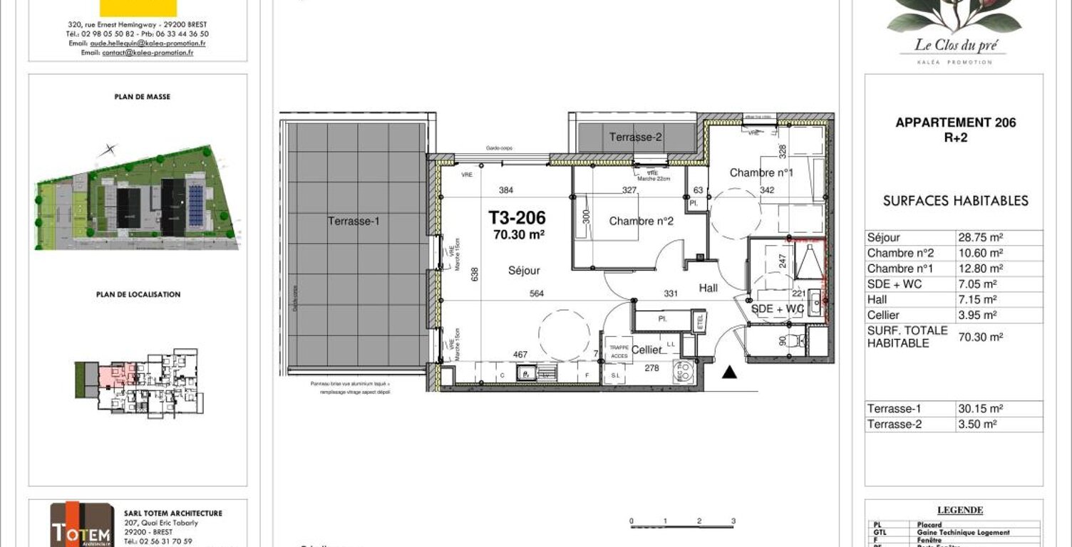 GUILERS Appartement T3 NEUF avec terrasse et balcon — photo 1