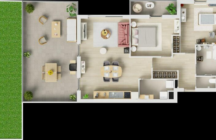 GUILERS Appartement T3 NEUF avec terrasse et balcon — photo 4