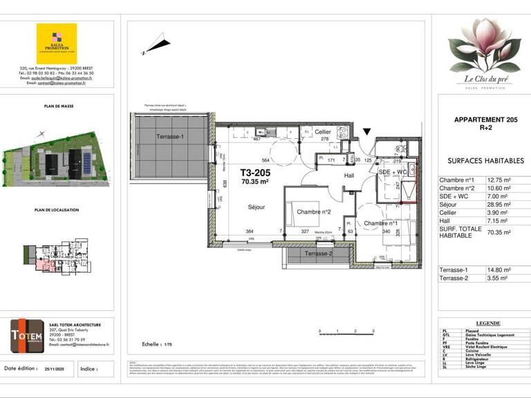 GUILERS Appartement T3 NEUF avec terrasse et balcon — photo 1