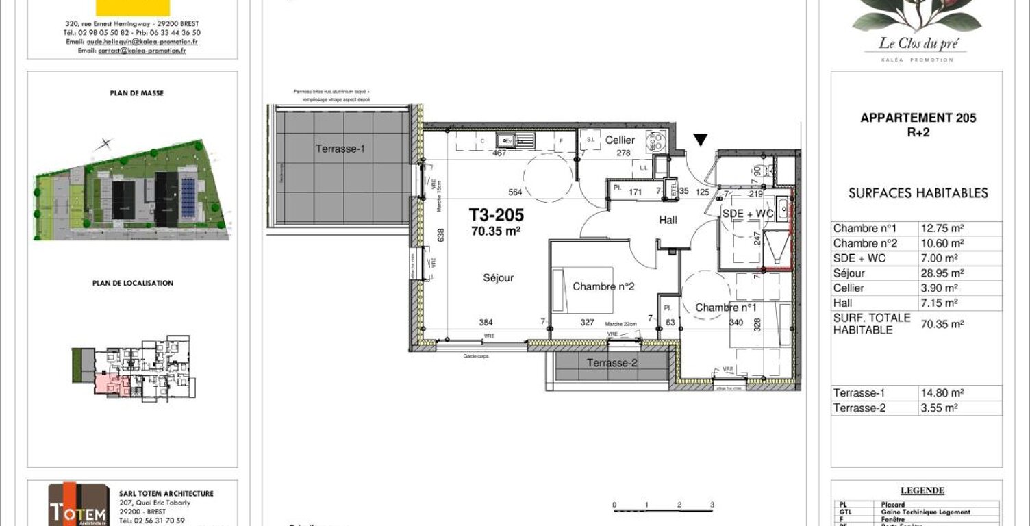 GUILERS Appartement T3 NEUF avec terrasse et balcon — photo 1
