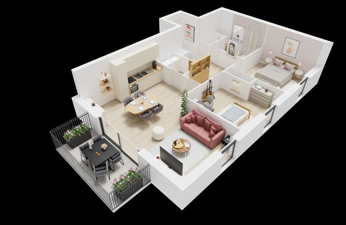 GUILERS Appartement T3 NEUF avec balcon — photo 3