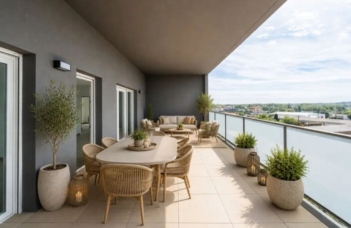 BÉZIERS. T4 EN DERNIER ÉTAGE 92 M² PLUS TERRASSE 20 M² PLEIN SUD ET PARKING — photo 5