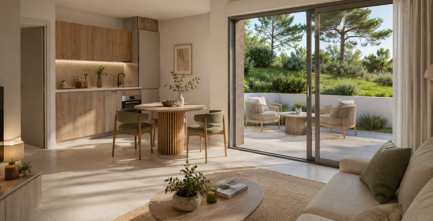 - SUPERBE T2 neuf avec terrasse et jardin privatif - Piscine - Proche des plages à Bormes-les-M — photo 1