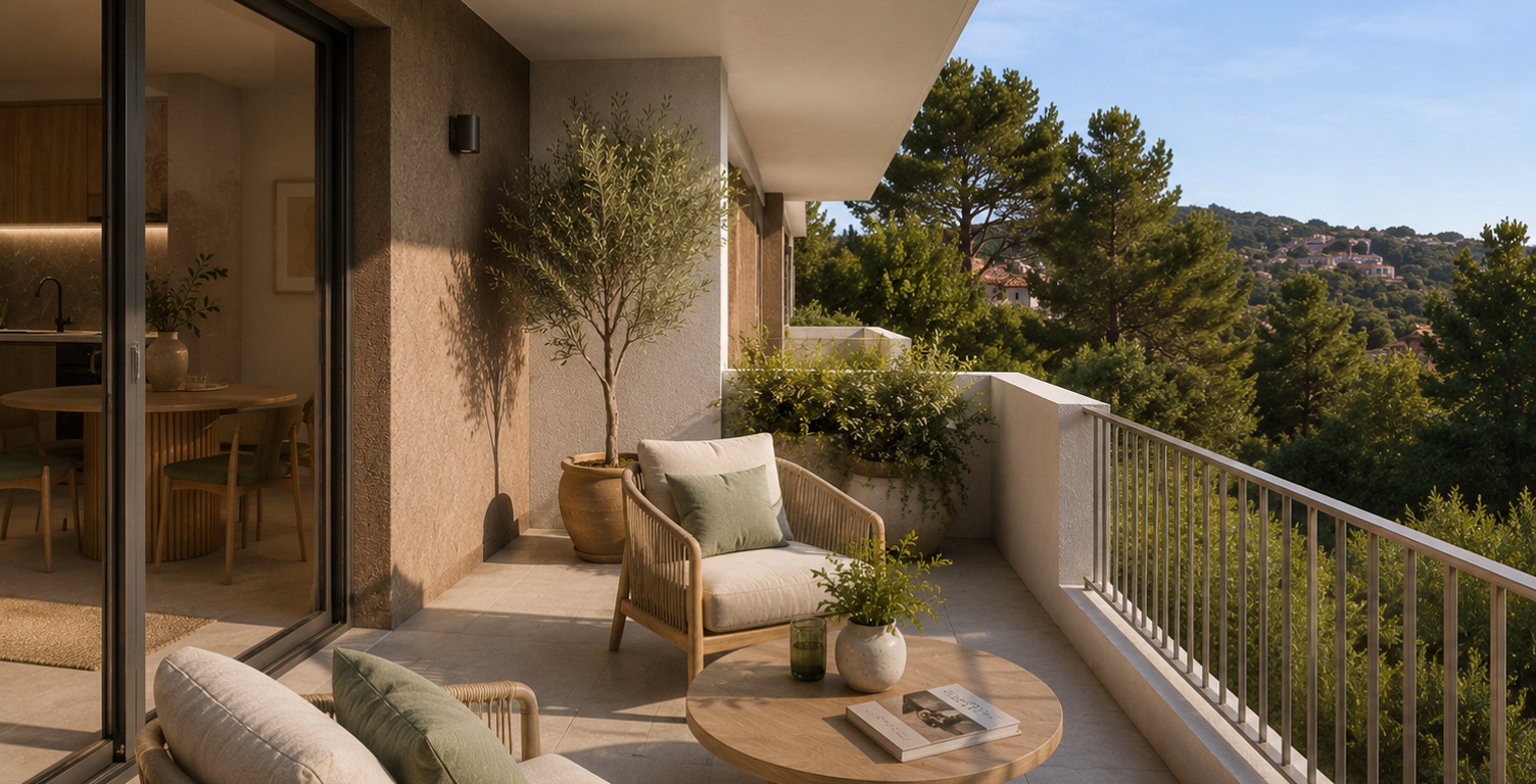 * - RARE A LA VENTE - SECTEUR LA FAVIERE - INCROYABLE APPARTEMENT T2 AVEC TERRASSE DANS RESIDENCE DE — photo 1