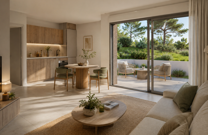 * - RARE A LA VENTE - SECTEUR LA FAVIERE - INCROYABLE APPARTEMENT T2 AVEC TERRASSE DANS RESIDENCE DE — photo 2
