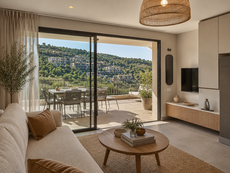 SUPERBE STUDIO AVEC GRANDE TERRASSE DANS RESIDENCE AVEC PISCINE — photo 1