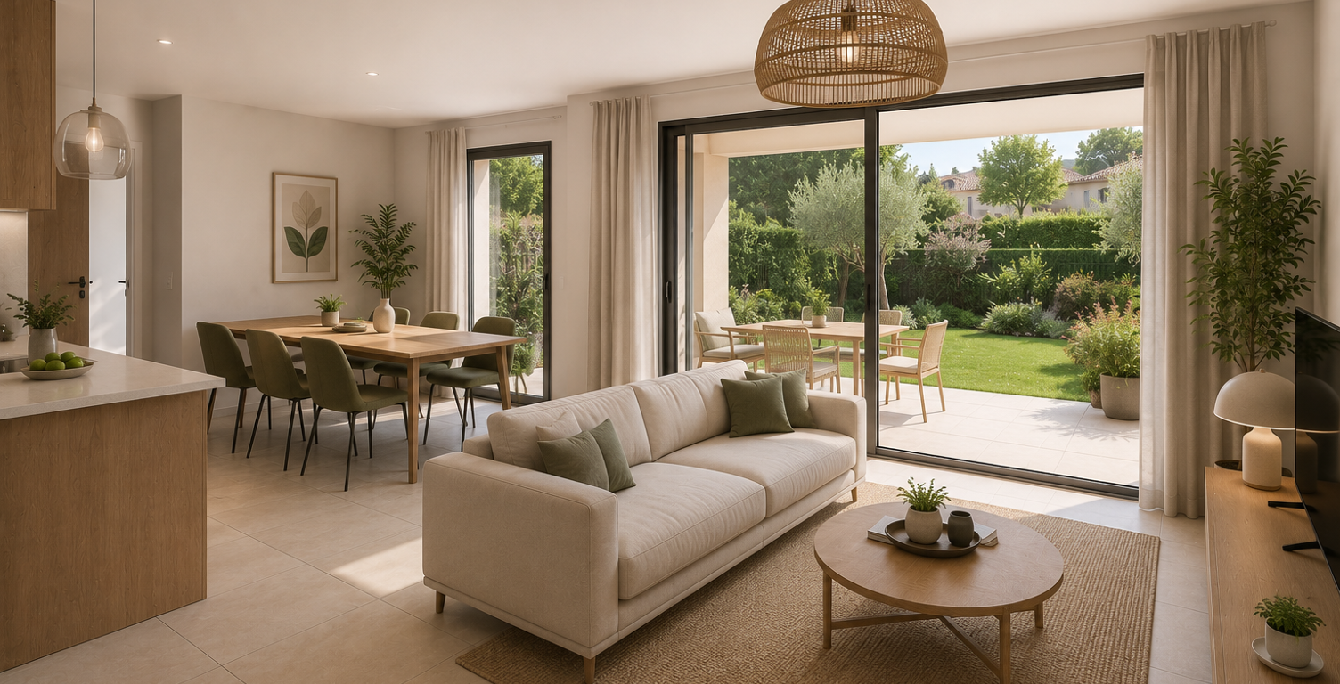 *-Magnifique T4 de 83 m² avec terrasse, jardin et garage double à Cogolin — photo 1