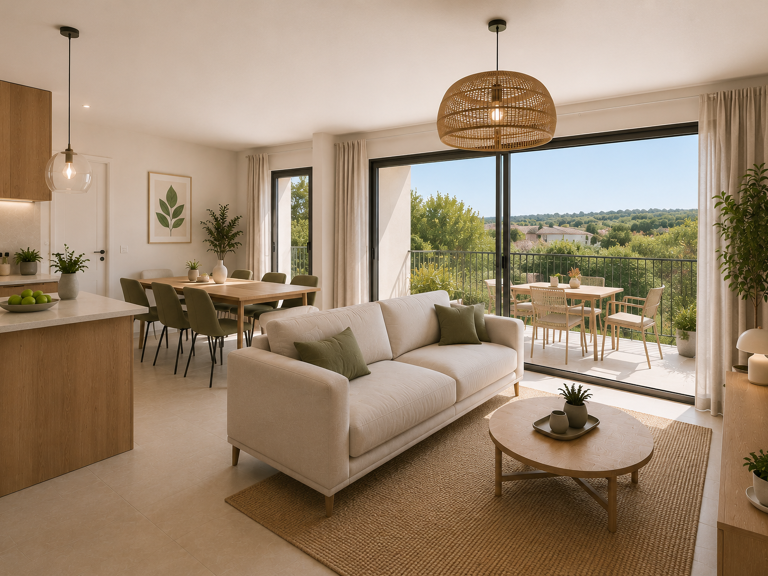 - Superbe T4 lumineux de 83 m² avec terrasse plein sud à Cogolin — photo 1