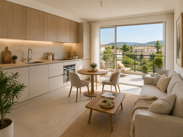 - LE MUY – MAGNIFIQUE APPARTEMENT T2 AVEC TERRASSE A 500M DU CENTRE VILLE — photo 1