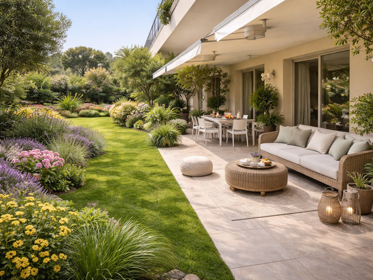 MAGNIFIQUE JARDIN PLEIN SUD POUR CE BEAU T2 DANS LE QUARTIER DU PIN DE BORMES — photo 1