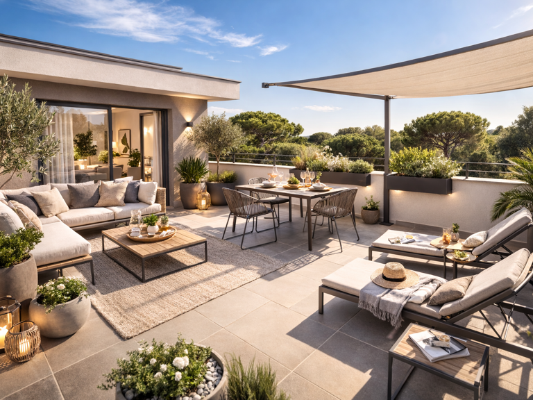 TERRASSE DE 24 M² POUR CE MAGNIFIQUE T4 DE 92 M² EN DERNIER ETAGE — photo 1