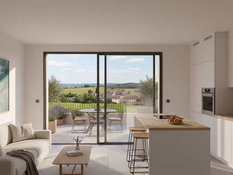 Vue panoramique pour ce T2 et sa belle terrasse exposé plein sud a Carcès — photo 1