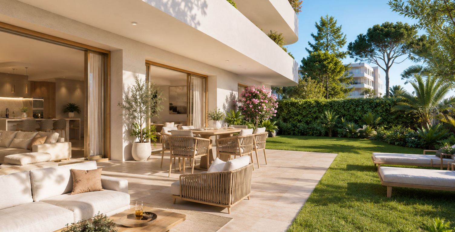 PORT-FRÉJUS – JARDIN PRIVATIF DE 97 M² & TERRASSE – SUPERBE T4 PRESTIGE — photo 1