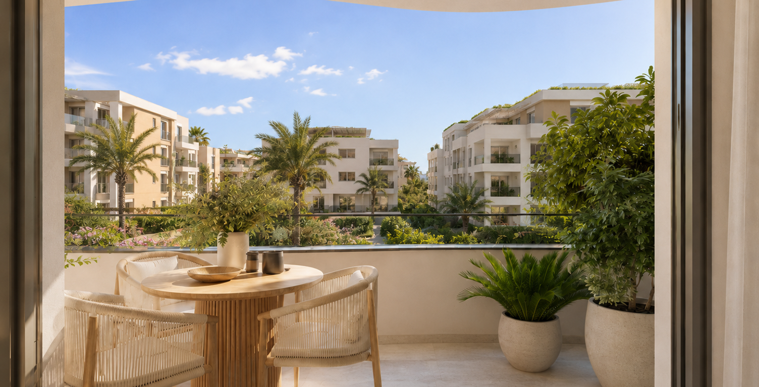 PORT-FRÉJUS – MAGNIFIQUE T2 AVEC BELLE TERRASSE & GRANDE PIÈCE DE VIE  — photo 1