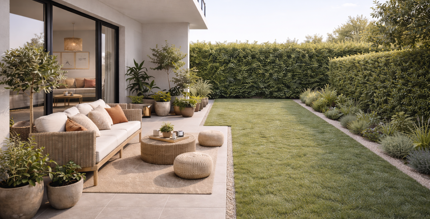 MAGNIFIQUE REZ-DE-JARDIN A SANARY - GRAND T3 DE 71 M² AVEC TERRASSE ET JARDIN — photo 1