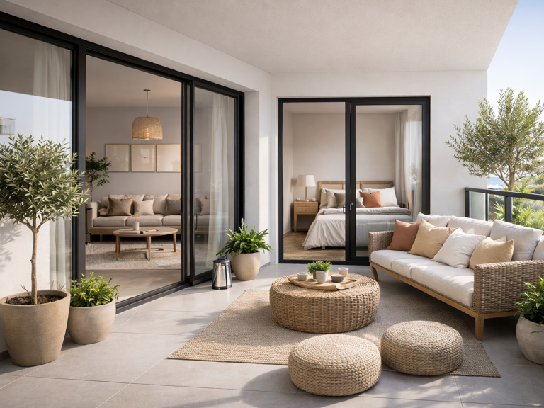 - DERNIER ETAGE PLEIN SUD POUR CE BEAU T2 DE 42 M² A SANARY — photo 1