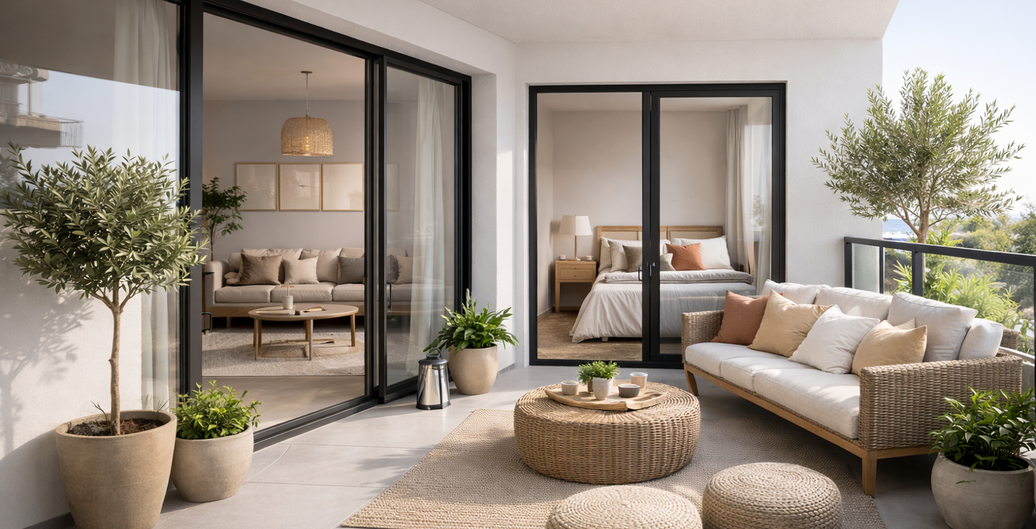 - DERNIER ETAGE PLEIN SUD POUR CE BEAU T2 DE 42 M² A SANARY — photo 1