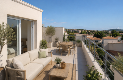 -* RARE A SIX-FOURS : VILLA - APPARTEMENT T5 DE 140 M² AVEC GRANDES TERRASSES — photo du bien