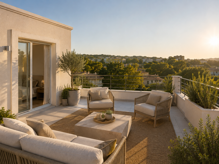 APPARTEMENT-MAISON LUXUEUSE, TERRASSES XXL & 4 CHAMBRES – SIX-FOURS-LES-PLAGES — photo 1