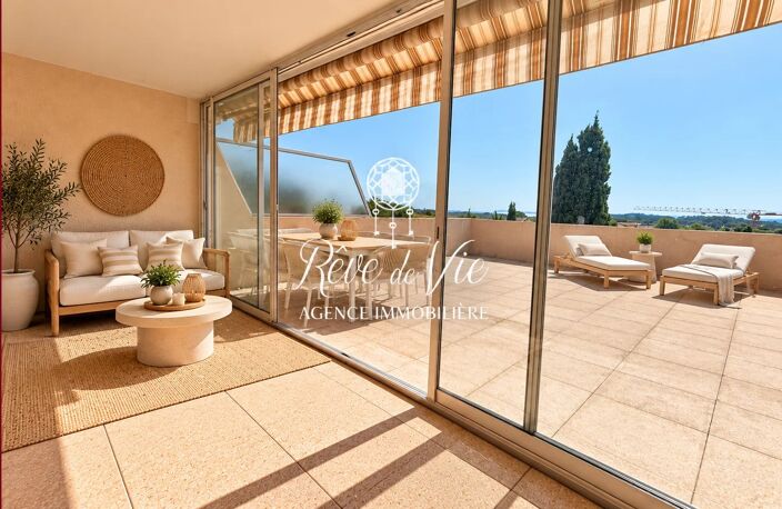 2 PIÈCES + CABINE AVEC GRANDE TERRASSE VUE MER — photo 4
