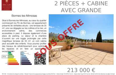 2 PIÈCES + CABINE AVEC GRANDE TERRASSE VUE MER — photo du bien