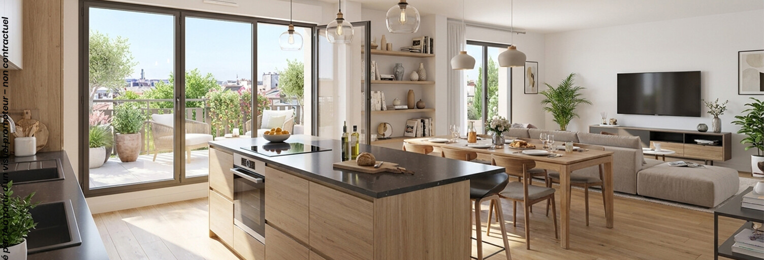 Appartement neuf T2, T3, T4 Pièce 40 à 75 m² à vendre à Noisy-le-Grand (93160)
