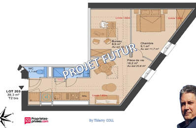 LYON 3 T2 bis de 39.30 M² — photo du bien