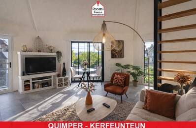FINISTERE - Quimper (29000) - A VENDRE - APPARTEMENT DUPLEX T4 - SUPERBE PIECE DE VIE - 3 CHAMBRES - ASCENSEUR - DERNIER ETAGE - PRESTATIONS DE QUALITE - RARE — photo du bien