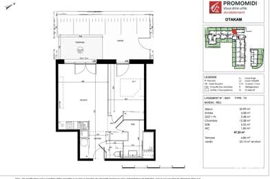 Appartement 2 pièces 229000 €
