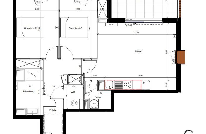 Vente appartement neuf à Marseillan avec terrasse et parking — photo 4