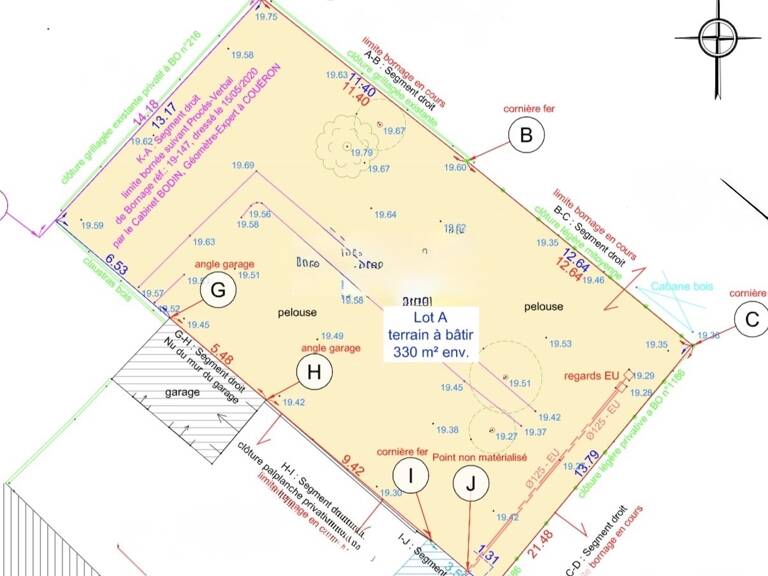 Vente Terrain à bâtir 330 m&sup2; — photo 1