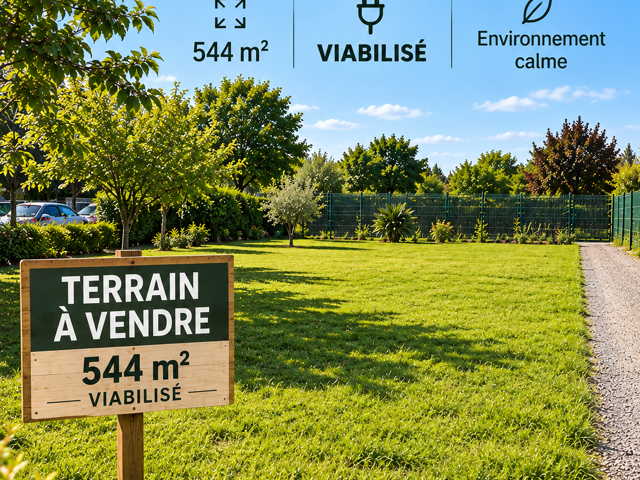 Vente Terrain 544 m&sup2; — photo du bien