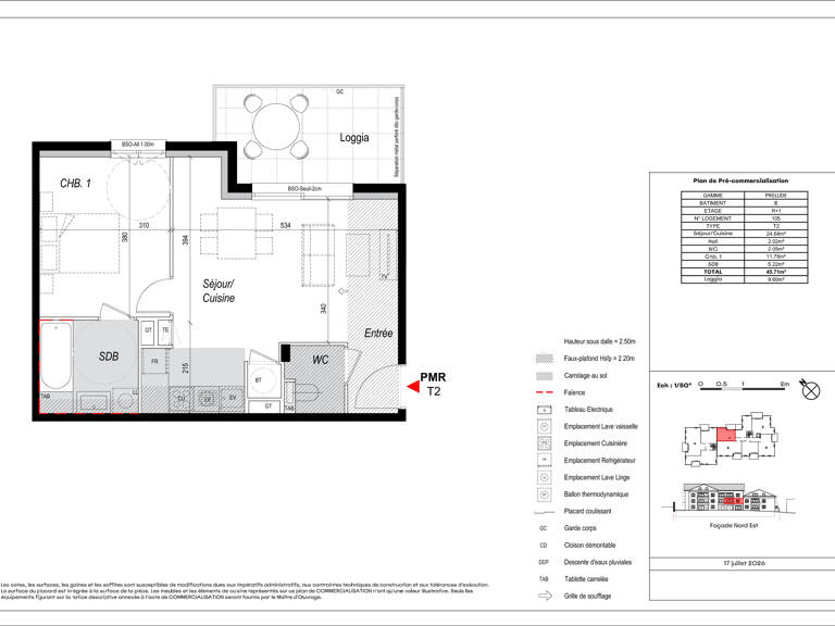 MARCY-L'ÉTOILE CENTRE   T2 NEUF 45,71M2   LOGGIA 10M2 + PARK — photo 1