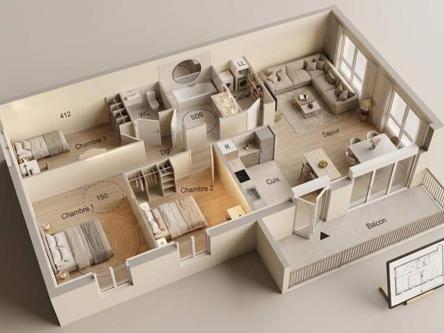 🏠 PAU OUEST – Magnifique Appartement T4 de 83 m² avec Balcon exposé Est - IDRON (64) — photo du bien
