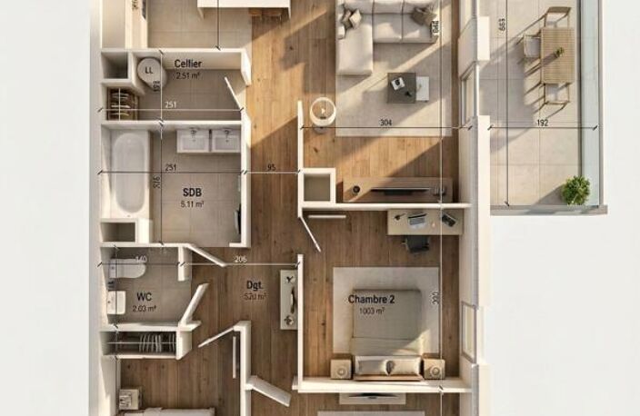   PAU OUEST – Magnifique Appartement T4 de 83 m² avec Balcon exposé Est - IDRON (64) — photo 3